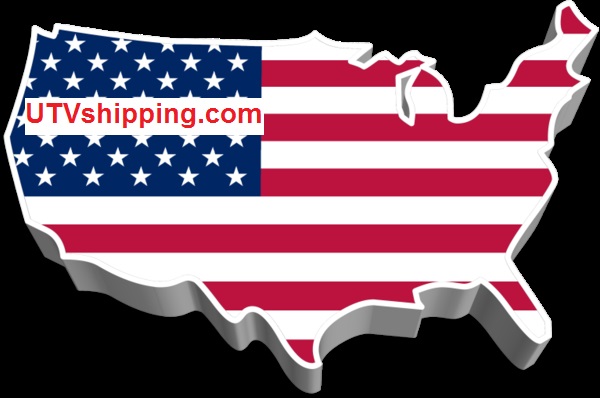 Map representing UTV shipping throughout the lower 48 United States